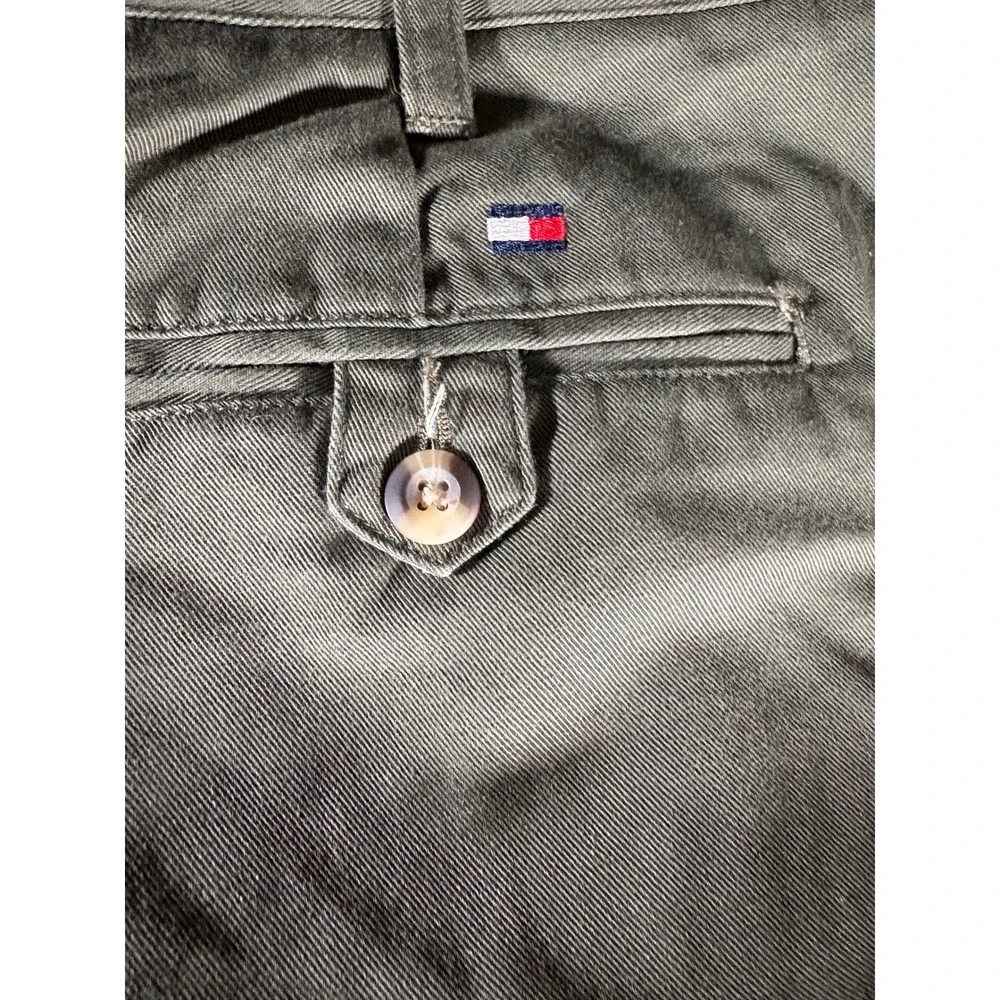Vintage Tommy Hilfiger Mens Olive Green Pleated‎ Dress Pants 42x32